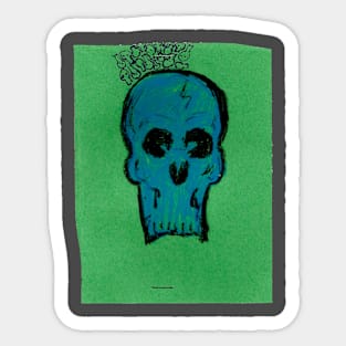 Blue Skull, hh5art Sticker